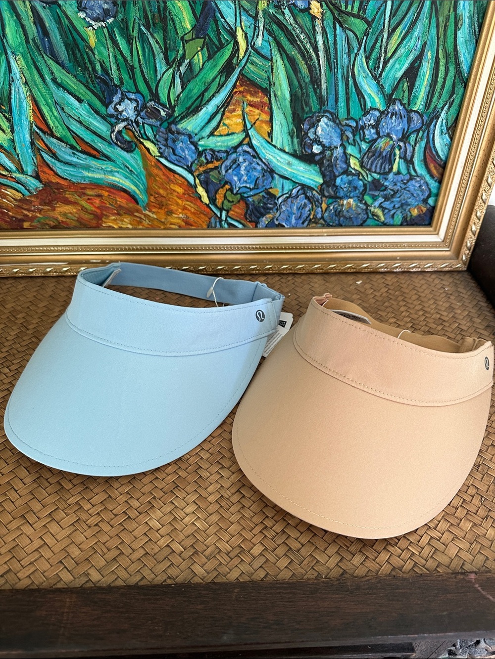 lululemon athletica Light Blue and Beige Women's Visor set